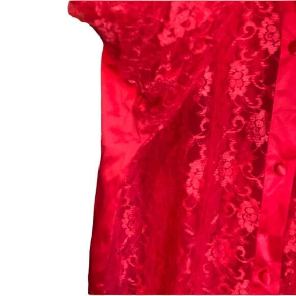 Victoria’s Secret red sleep dress. Long sleeves‎ - Picture 10 of 11